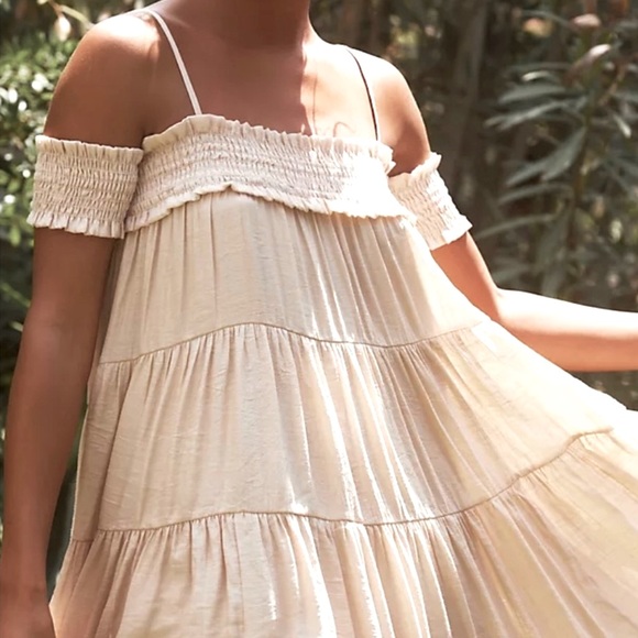 Anthropologie Dresses & Skirts - Anthropologie - Sarah Hann Smocked Off-The-Shoulder Tiered Dress